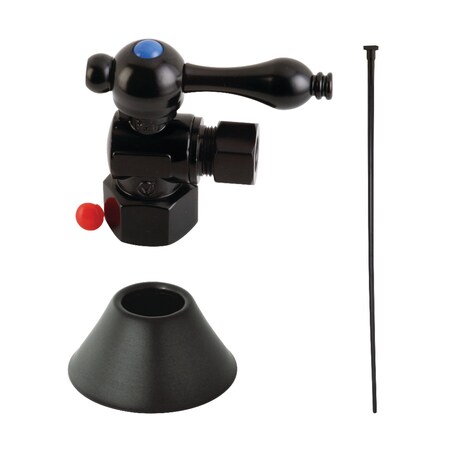 Kingston Brass CC43100TKF20 Traditional Plumbing Toilet Trim Kit, Matte Black CC43100TKF20